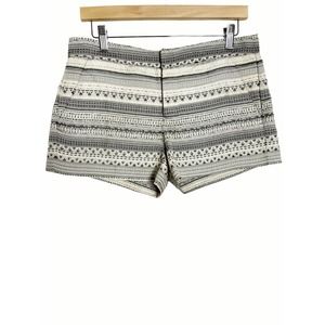 Parker Cream Metallic Dressy Shorts Size M